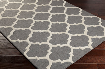 Alfombra redonda de lana Pollack AWAH-2033 de 90 cm, hecha a mano