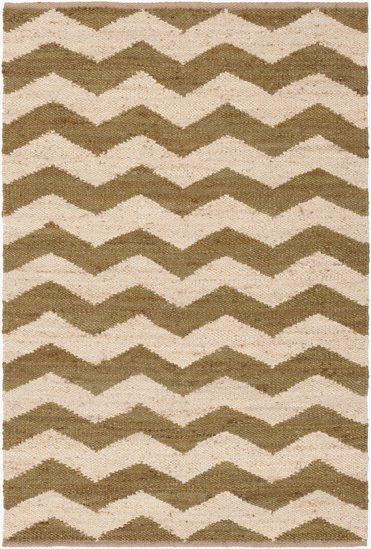 Portico AWAR-5011 2' x 3' Handmade Jute Accent Rug
