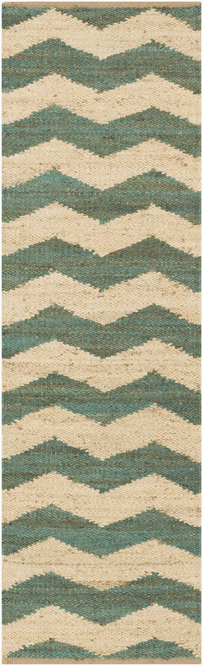 Portico AWAR-5014 Alfombra de yute de 2,4 m hecha a mano