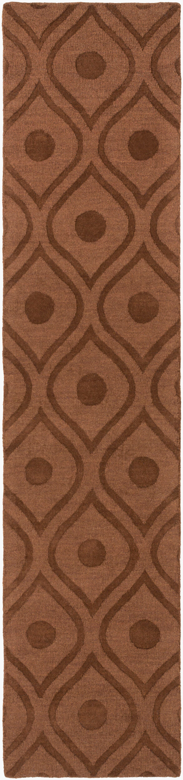 Central Park AWHP-4002 10ft Runner Handmade Wool Runner Rug