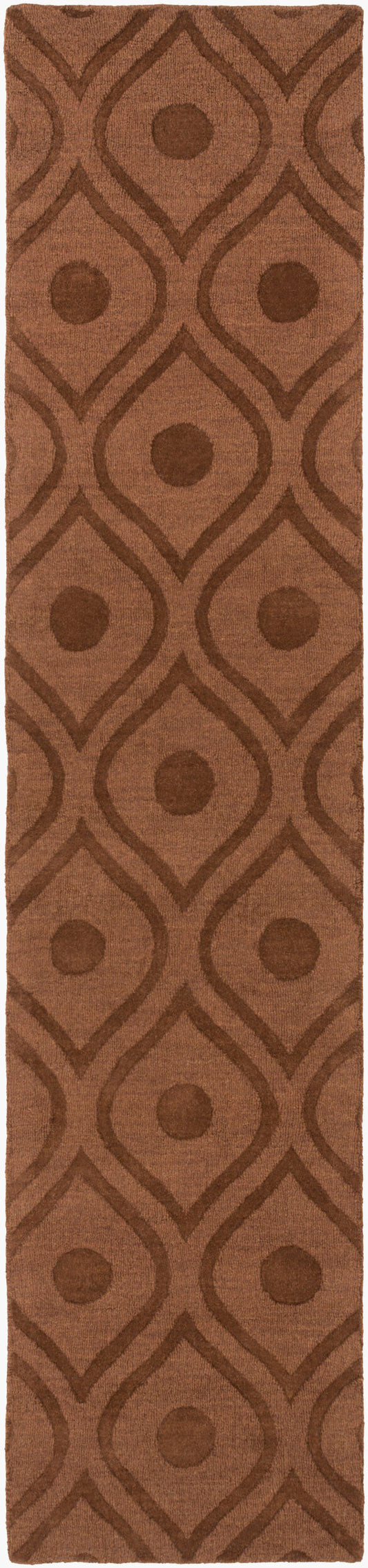 Central Park AWHP-4002 10ft Runner Handmade Wool Runner Rug