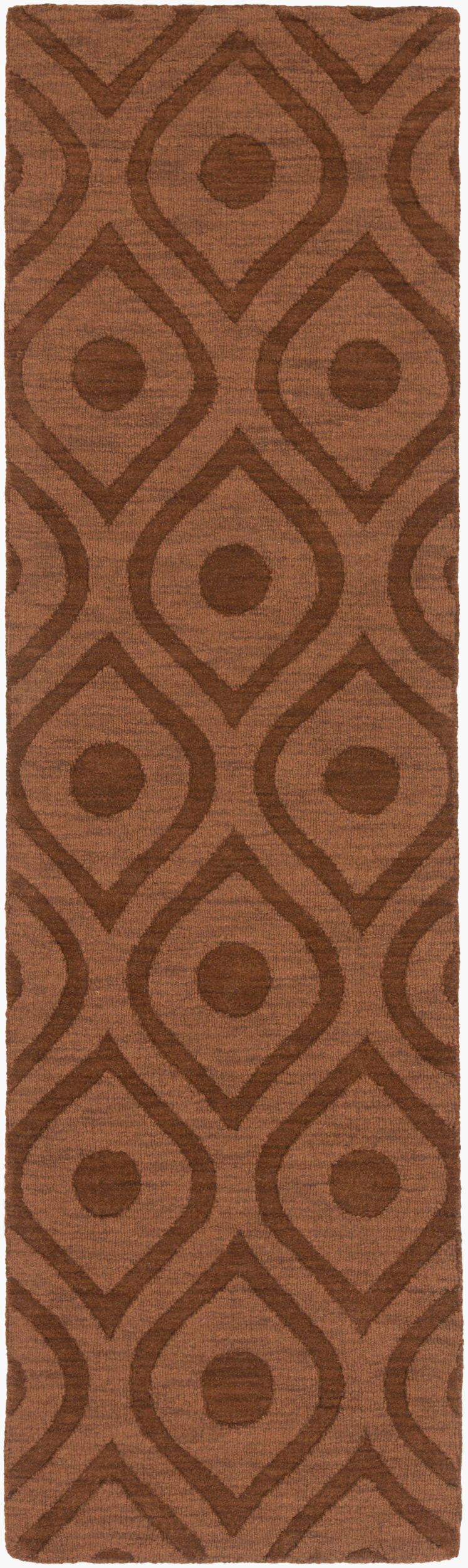 Alfombra de lana hecha a mano Central Park AWHP-4002 de 2,4 m