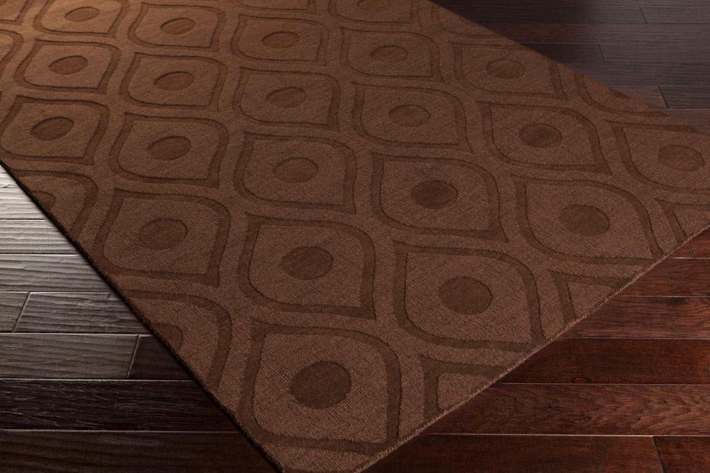 Alfombra de lana hecha a mano Central Park AWHP-4002 de 2,4 m