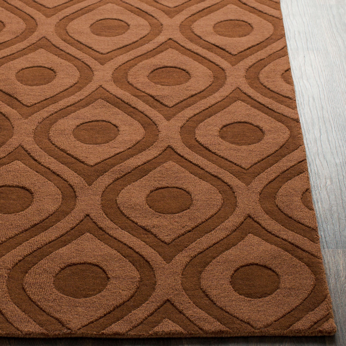 Alfombra de lana hecha a mano Central Park AWHP-4002 de 2,4 m