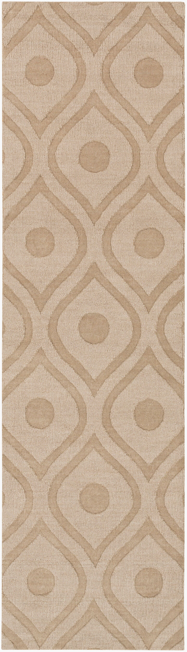 Alfombra de lana hecha a mano Central Park AWHP-4003 de 2,4 m