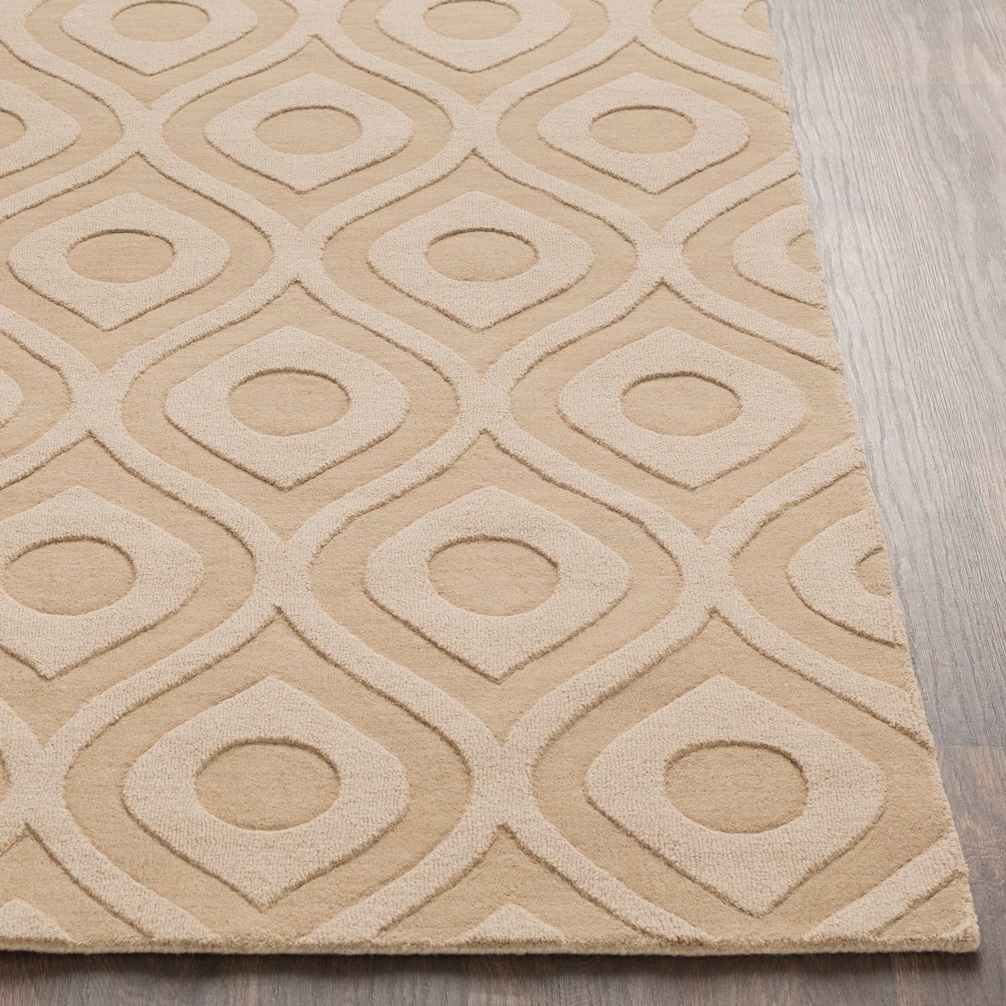 Alfombra de lana hecha a mano Central Park AWHP-4003 de 2,4 m