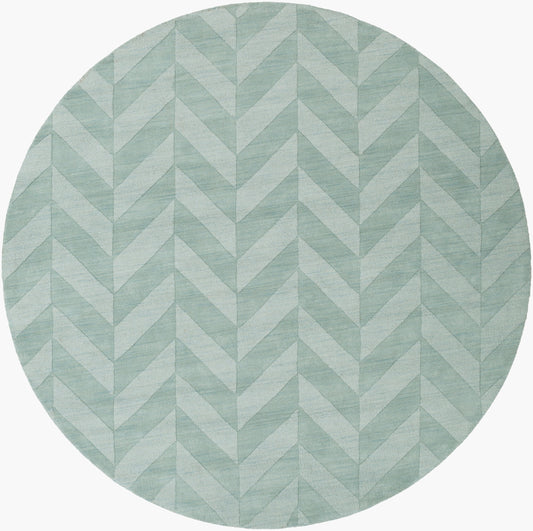 Alfombra redonda de lana hecha a mano Central Park AWHP-4027 de 1,8 m