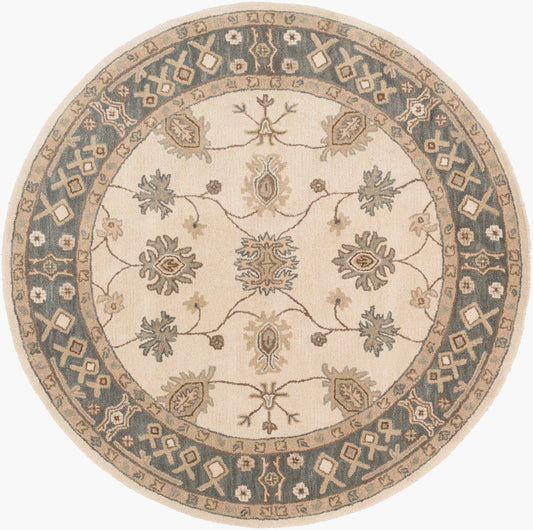 Middleton AWHR-2050 3ft Round Handmade Wool Accent Rug