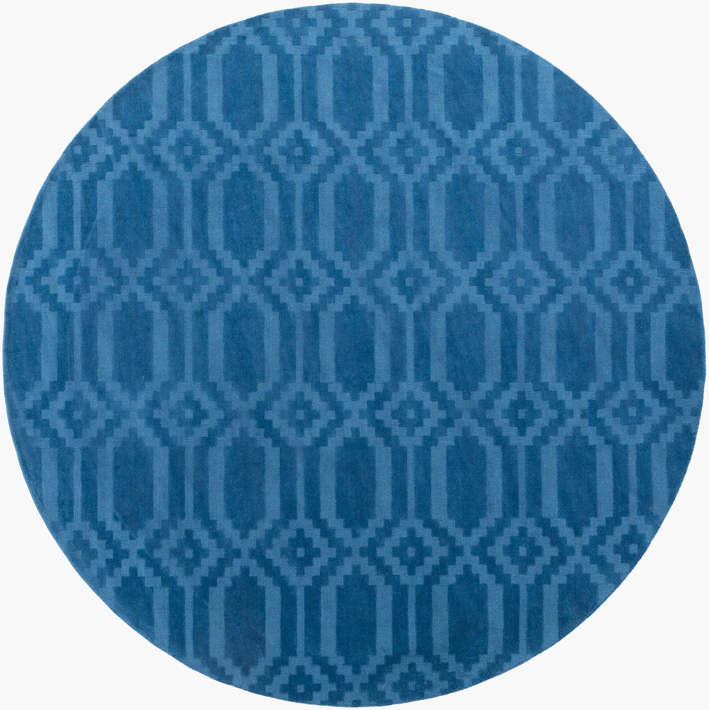 Alfombra redonda de lana hecha a mano Metro AWMP-4015 de 2,13 m