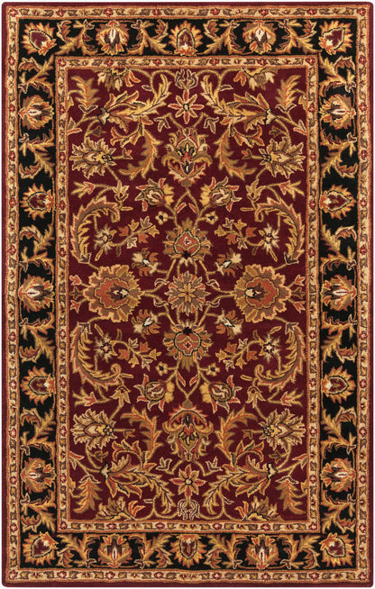 Alfombra decorativa de lana hecha a mano, redonda, de 90 cm, Middleton AWOC-2001