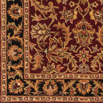 Alfombra decorativa de lana hecha a mano, redonda, de 90 cm, Middleton AWOC-2001
