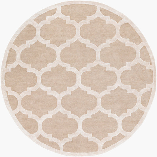 Alfombra decorativa redonda hecha a mano de 90 cm Arise AWRS-2119