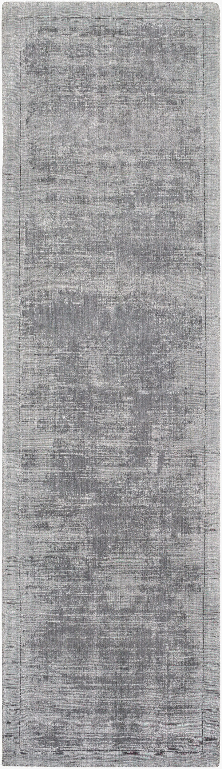 Silk Route AWSR-4034 8ft Runner Handmade Faux Silk Runner Rug