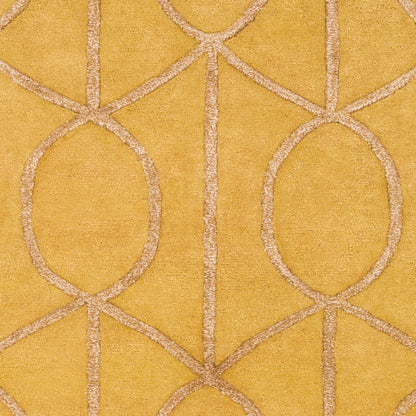 Alfombra decorativa redonda urbana AWUB-2164 de 90 cm, hecha a mano