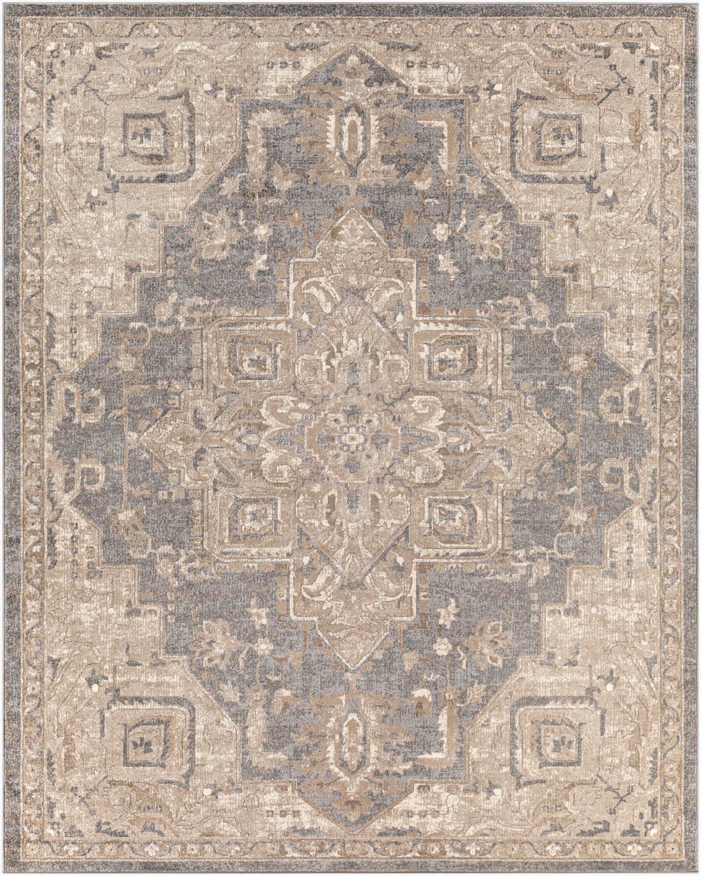 Alfombra tejida a máquina Ayasofya AYA-3410 de 1,52 m x 2,44 m