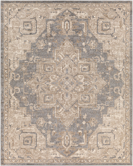 Alfombra tejida a máquina Ayasofya AYA-3410 de 1,52 m x 2,44 m