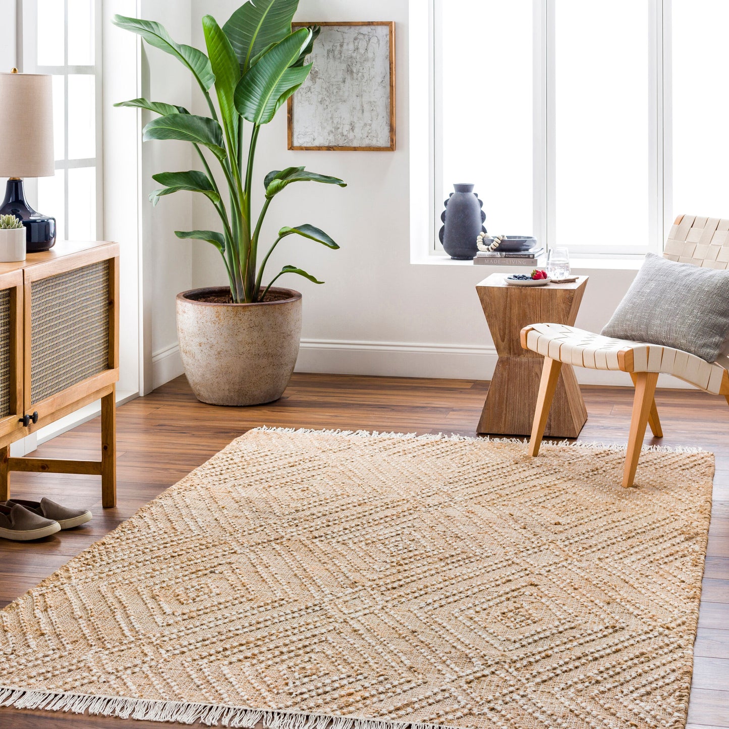 Adalyn AYD-2300 9' x 12' Handmade Jute Area Rug