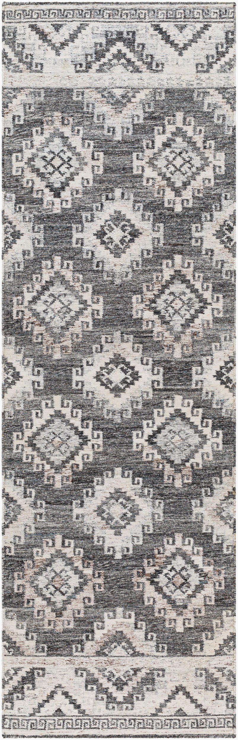 Alyssa AYS-2302 8ft Runner Handmade Recyled Runner Rug