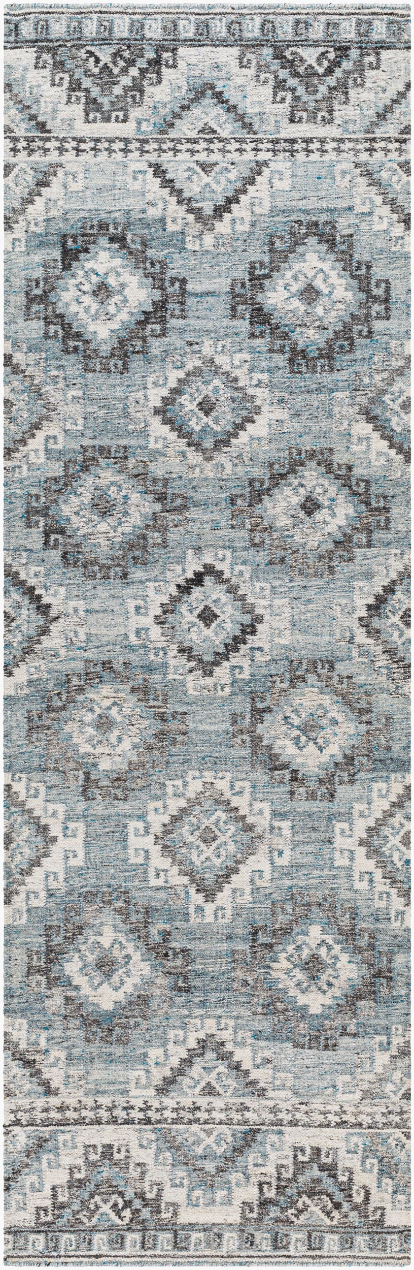 Alyssa AYS-2304 8ft Runner Handmade Recyled Runner Rug