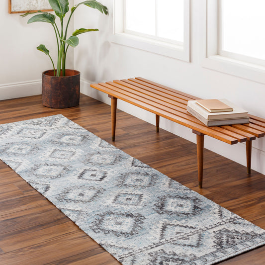 Alyssa AYS-2304 8ft Runner Handmade Recyled Runner Rug