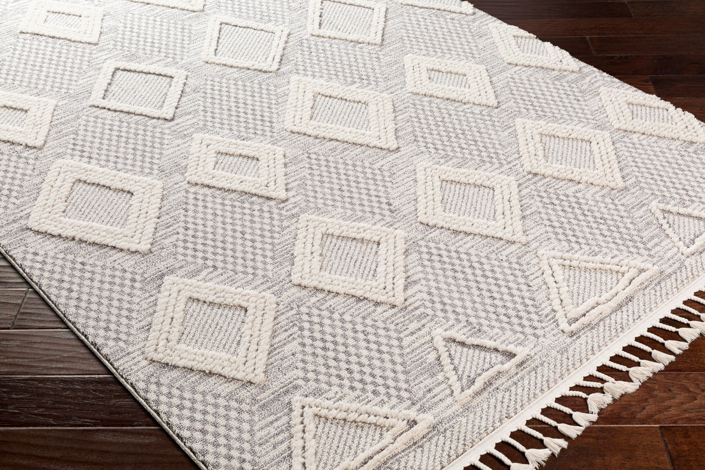 Azilal AZI-2305 6' x 9' Machine Woven Area Rug