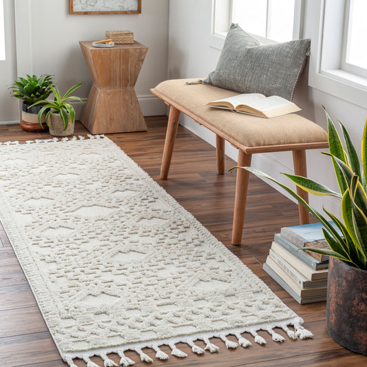 Azilal AZI-2312 7ft Runner Machine Woven Runner Rug