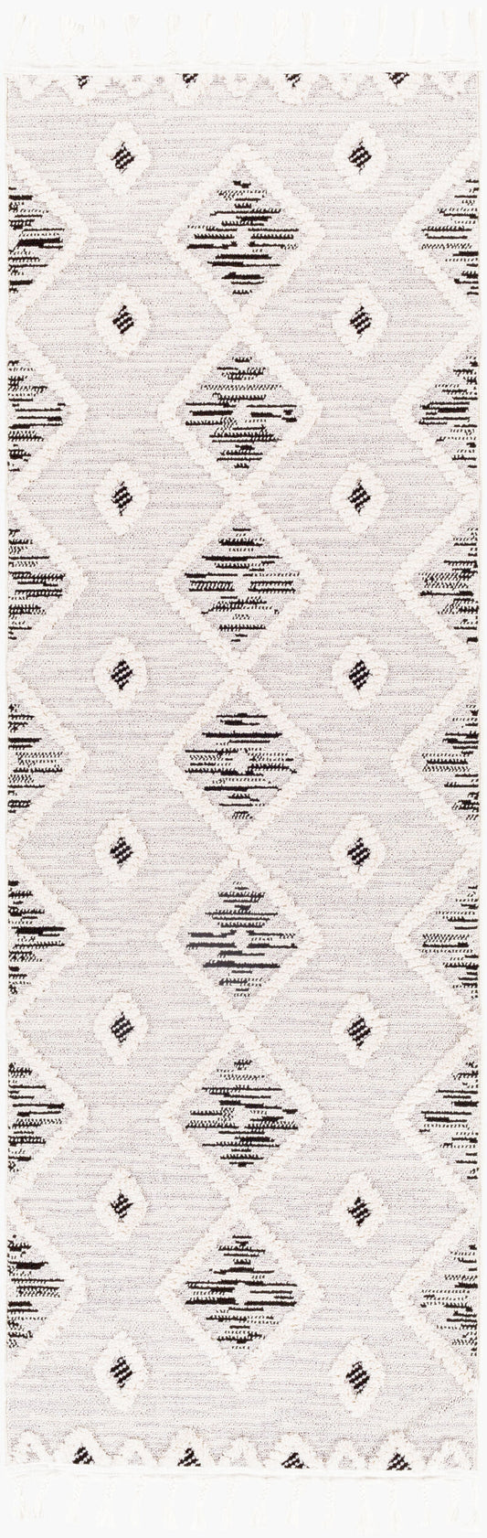 Azilal AZI-2313 7ft Runner Machine Woven Runner Rug