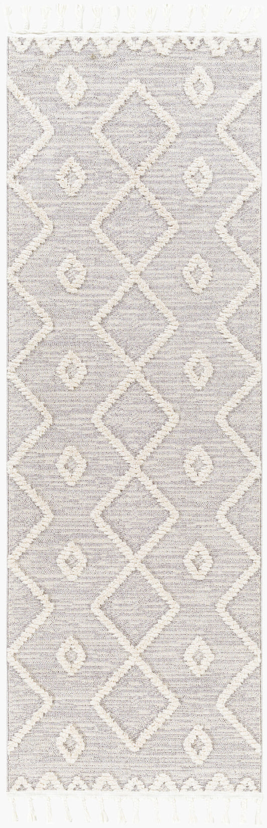 Azilal AZI-2314 7ft Runner Machine Woven Runner Rug