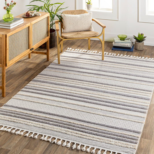 Azilal AZI-2316 7ft Runner Machine Woven Runner Rug