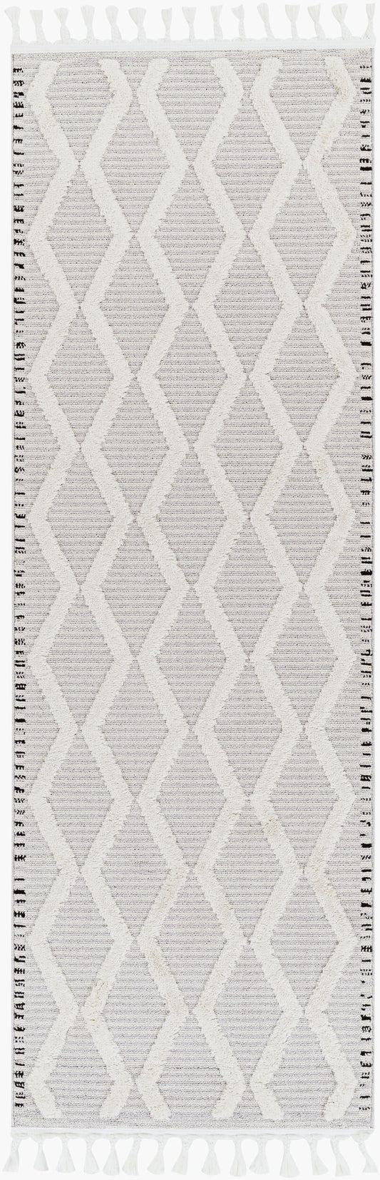 Azilal AZI-2317 7ft Runner Machine Woven Runner Rug