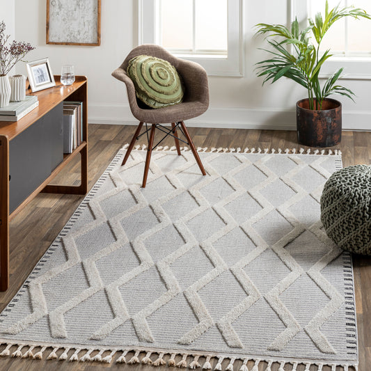 Azilal AZI-2317 7ft Runner Machine Woven Runner Rug