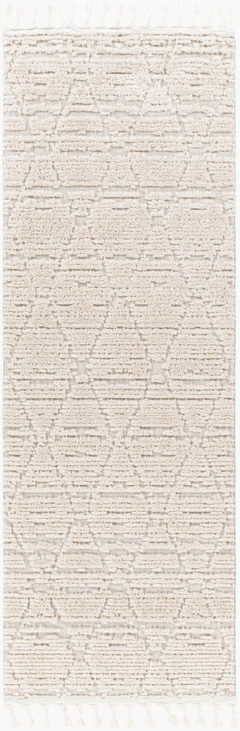 Azilal AZI-2318 7ft Runner Machine Woven Runner Rug