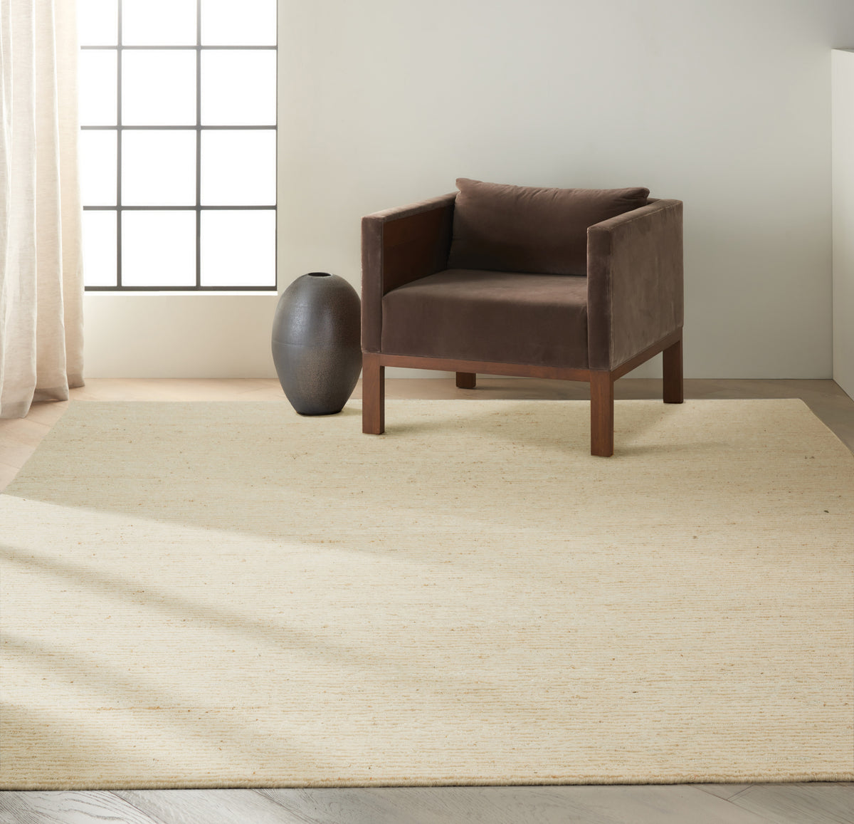 Calvin Klein Kathmandu CK920 Natural Knotted Rug