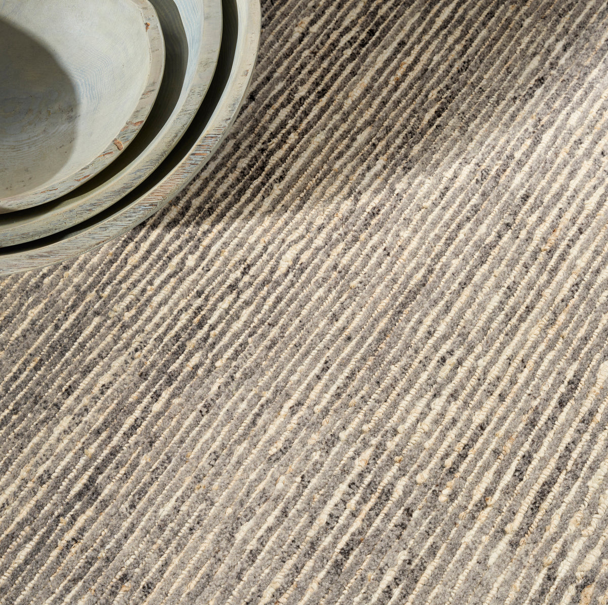 Calvin Klein Kathmandu CK920 Grey Knotted Rug