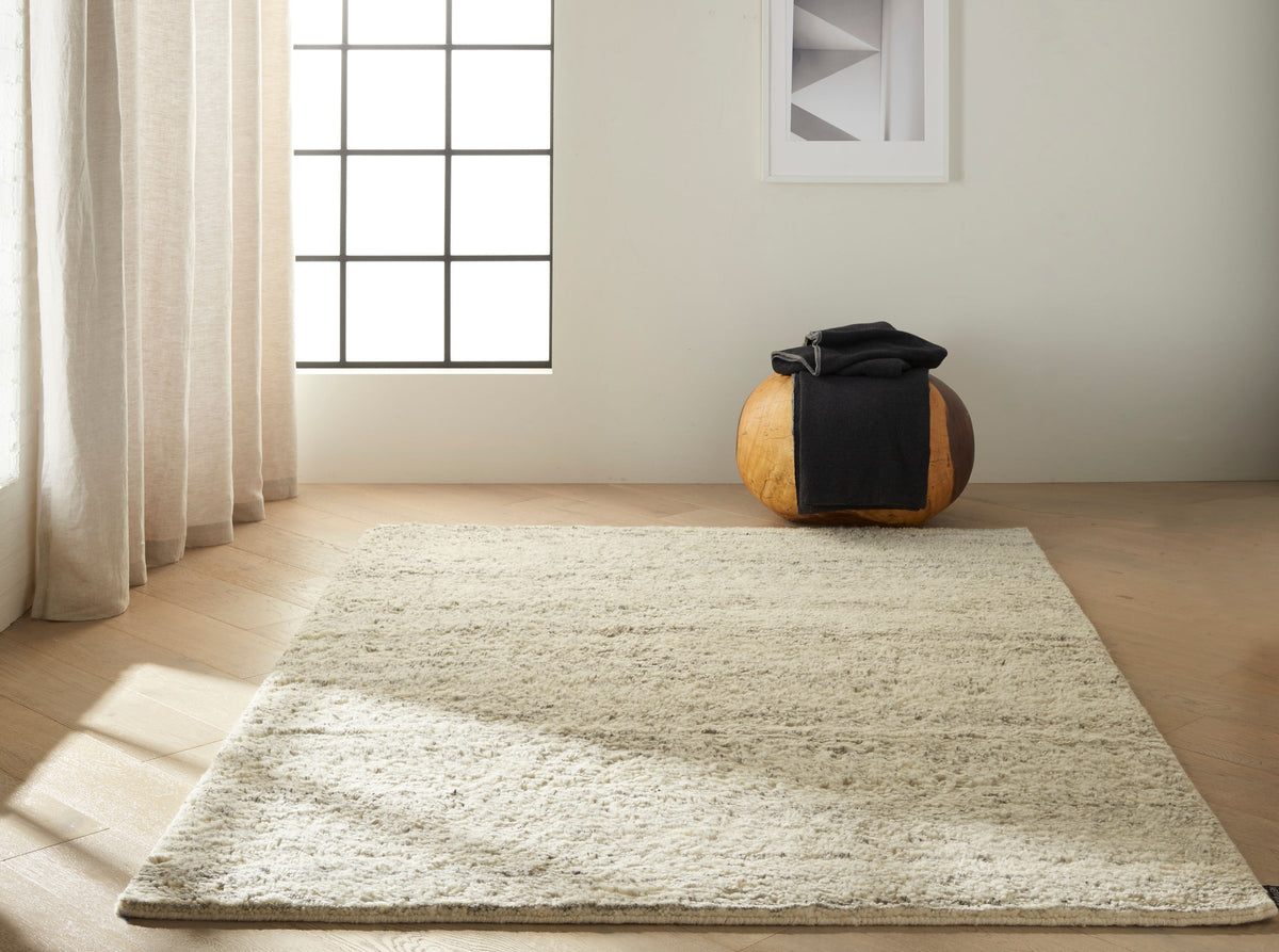 Calvin Klein Agadir CK930 Silver Knotted Rug
