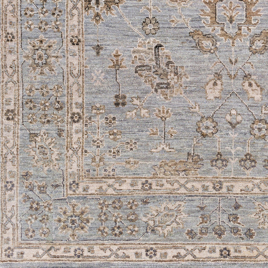 Alfombra decorativa de lana hecha a mano Bala BAA-5005 de 2' x 3'