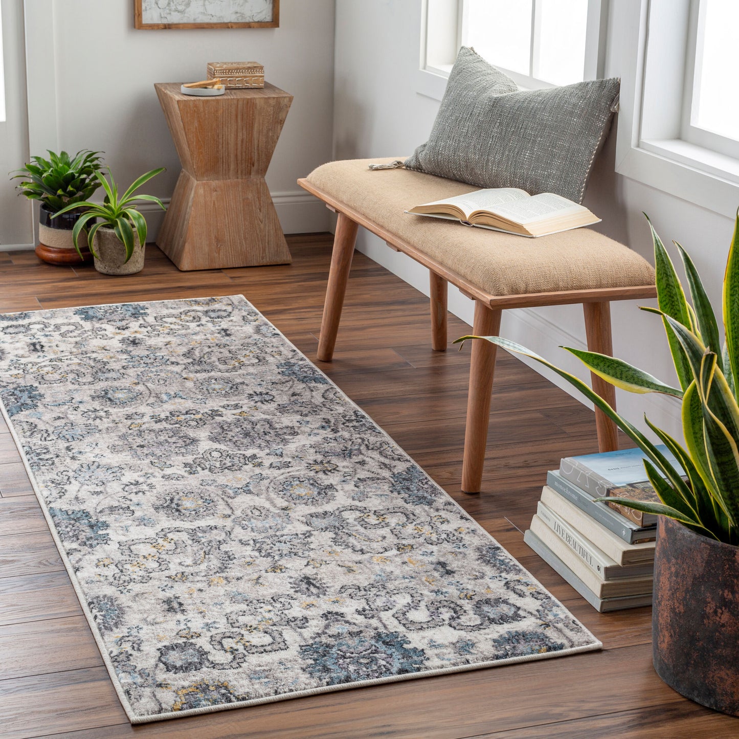Babel BAB-2302 7ft Runner Machine Woven Runner Rug