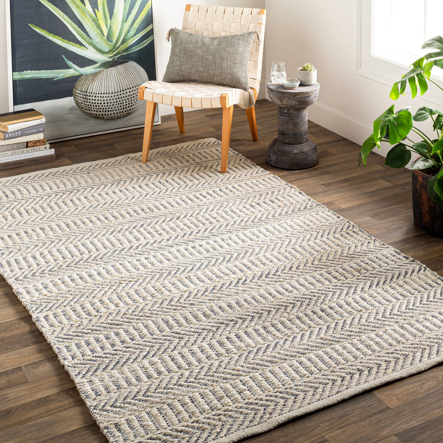 Alfombra decorativa hecha a mano Bali BAL-2306 de 2' x 3'