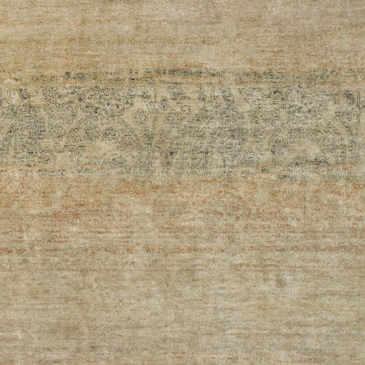 Bayburt BAY-1752 2' x 3' Handmade Silk Accent Rug