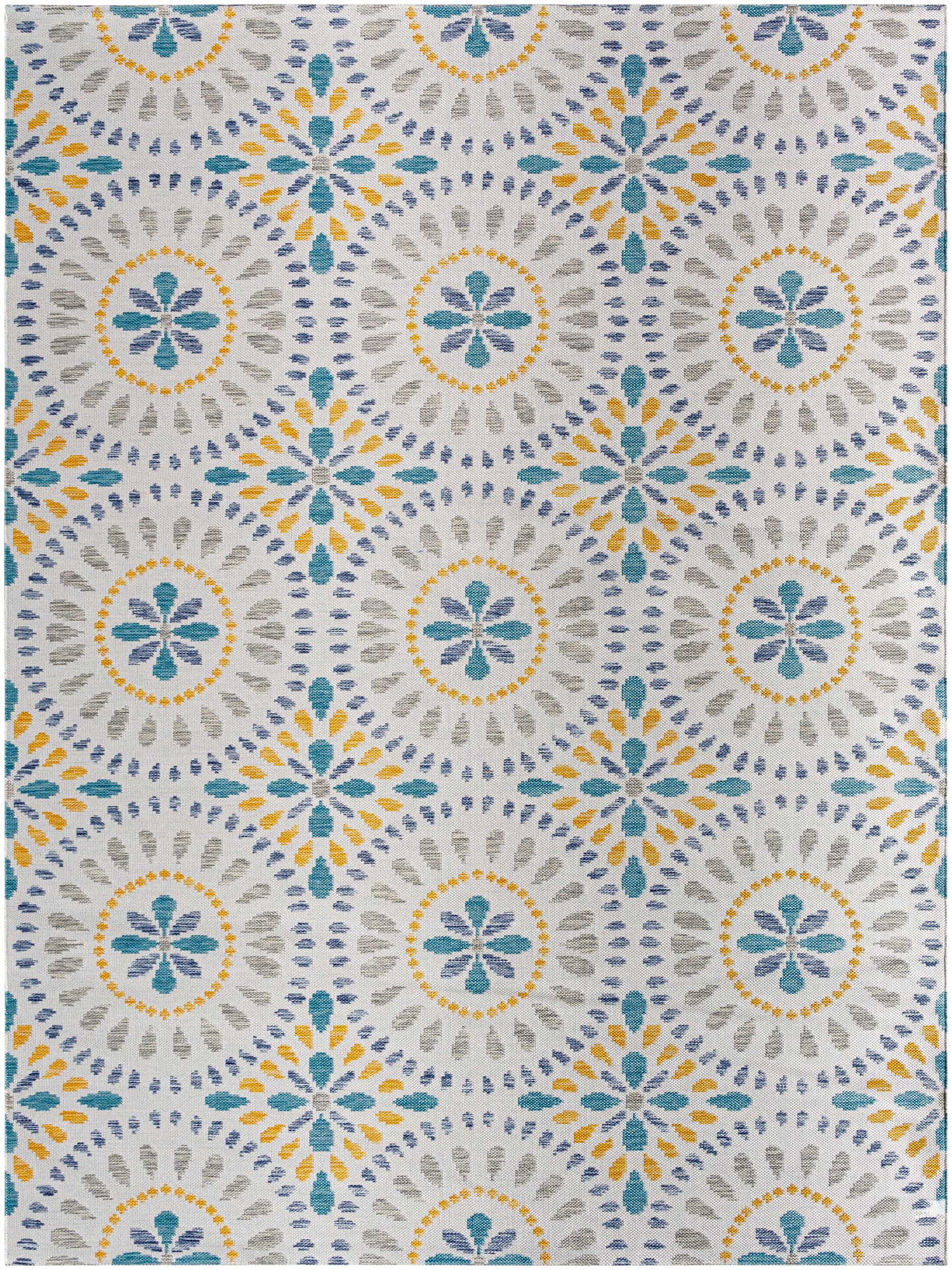 Alfombra Barbados BBD-2306 de 2,44 m x 3,05 m, tejida a máquina, para interior y exterior