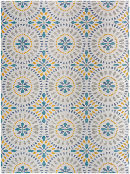 Alfombra Barbados BBD-2306 de 2,44 m x 3,05 m, tejida a máquina, para interior y exterior