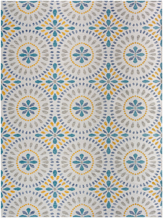 Alfombra Barbados BBD-2306 de 2,44 m x 3,05 m, tejida a máquina, para interior y exterior