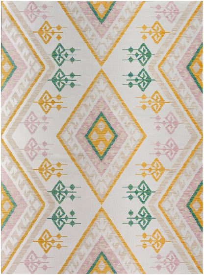 Alfombra Barbados BBD-2307 de 1,52 m x 2,13 m, tejida a máquina, para interior y exterior