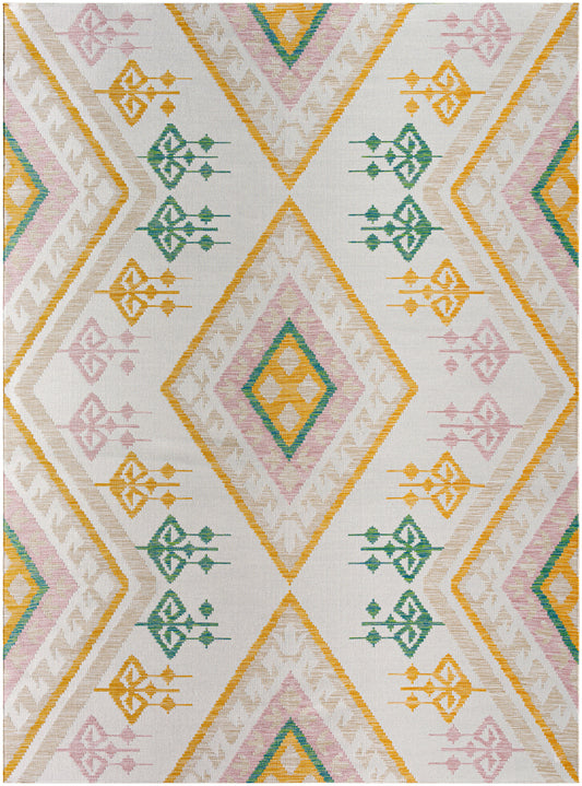 Alfombra Barbados BBD-2307 de 1,83 m x 2,74 m, tejida a máquina, para interior y exterior