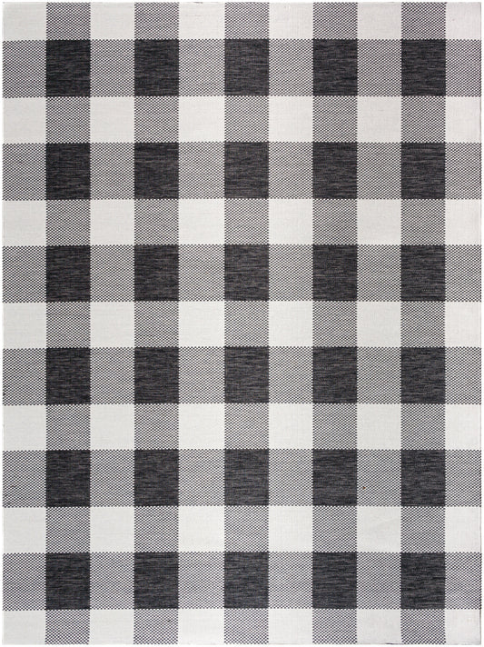 Alfombra Barbados BBD-2315 de 1,83 m x 2,74 m, tejida a máquina, para interior y exterior