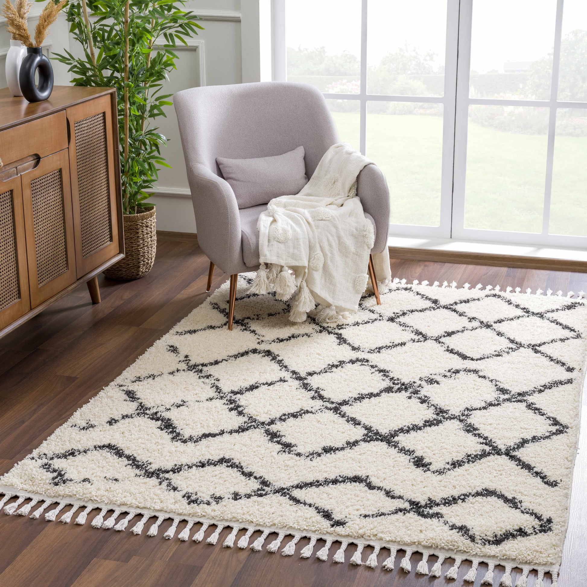 Berber Shag BBE-2300 Machine Woven Rug