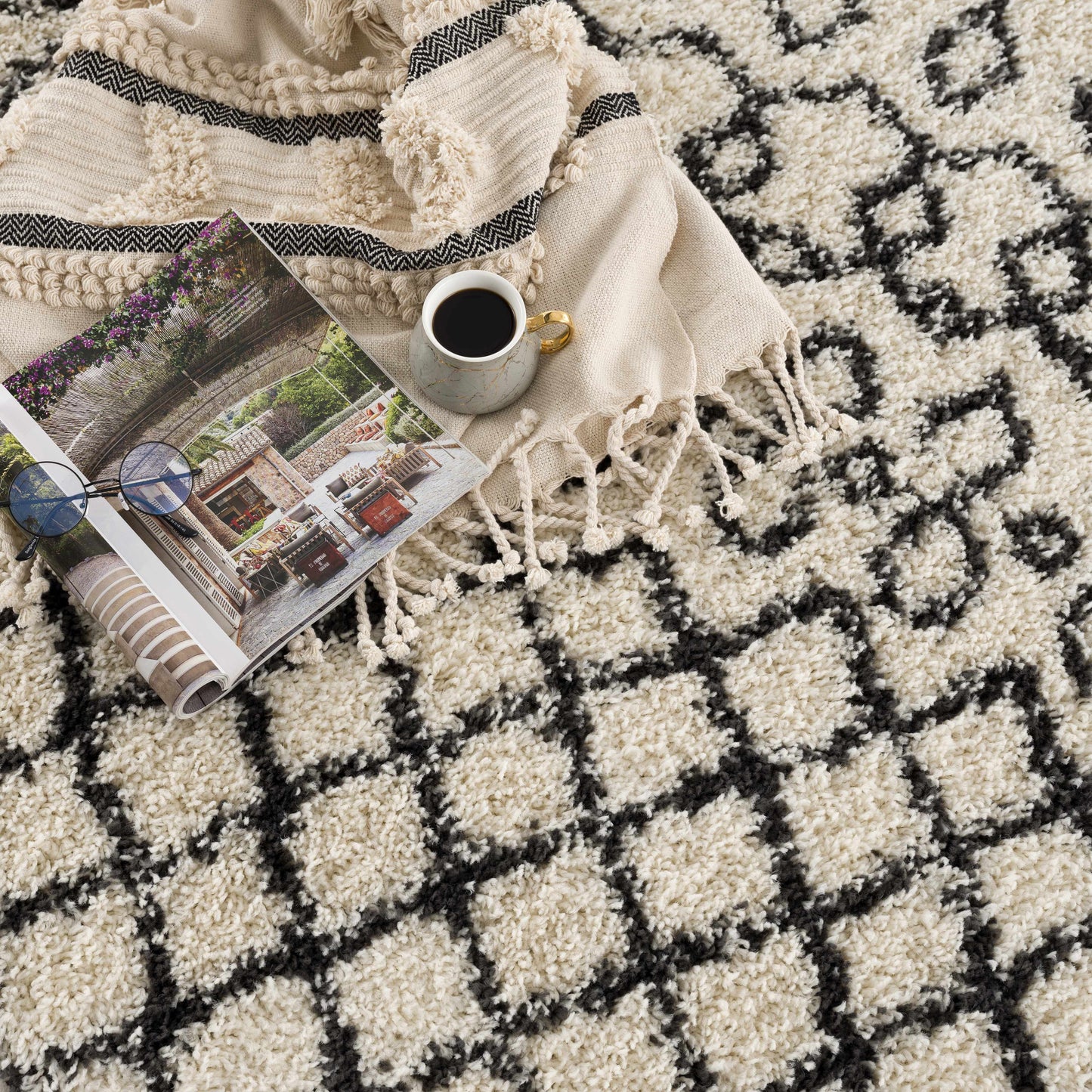 Berber Shag BBE-2309 Machine Woven Rug
