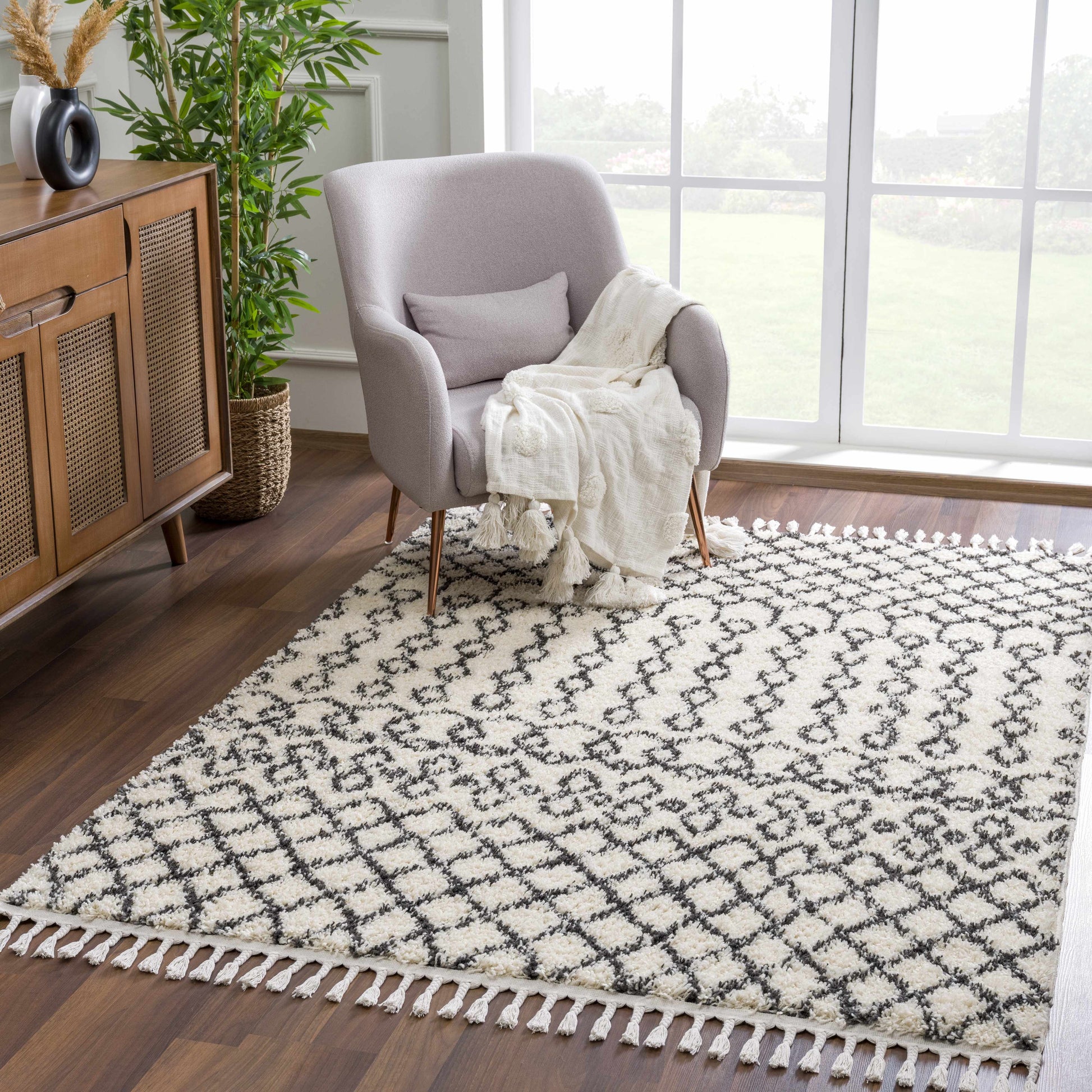 Berber Shag BBE-2309 Machine Woven Rug