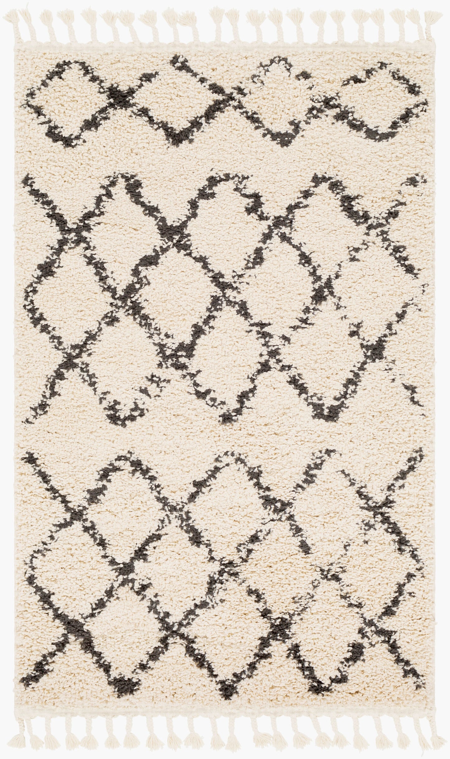 Berber Shag BBE-2300 3'1" x 4'11" Machine Woven Accent Rug