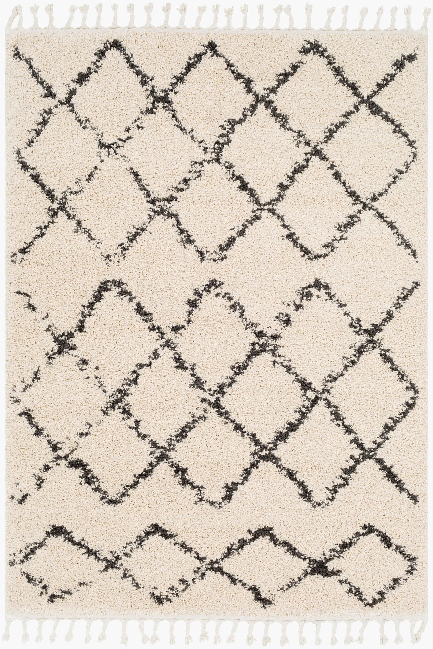 Berber Shag BBE-2300 3'11" x 5'7" Machine Woven Accent Rug